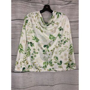 NWOT Sweet Jojo Designs Floral Leaf 5-in-1 Multi-use Stretch Knit Nursing Cover